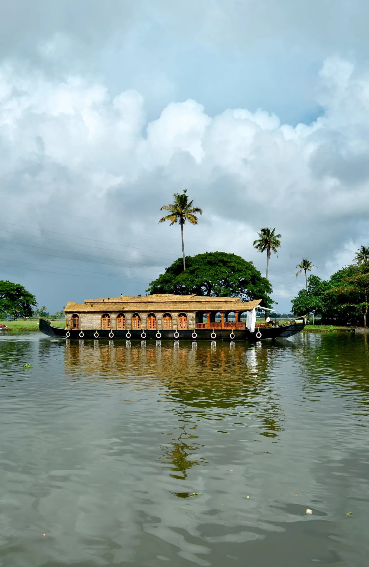 Backwaters at dusk in Kerala